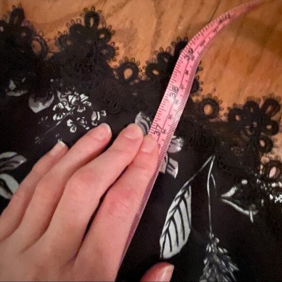 Nicholas Floral Print Georgette Lace-Insert Mini Dress - Picture 12 of 12